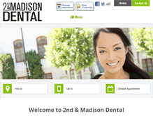 Tablet Screenshot of 2ndandmadisondental.com